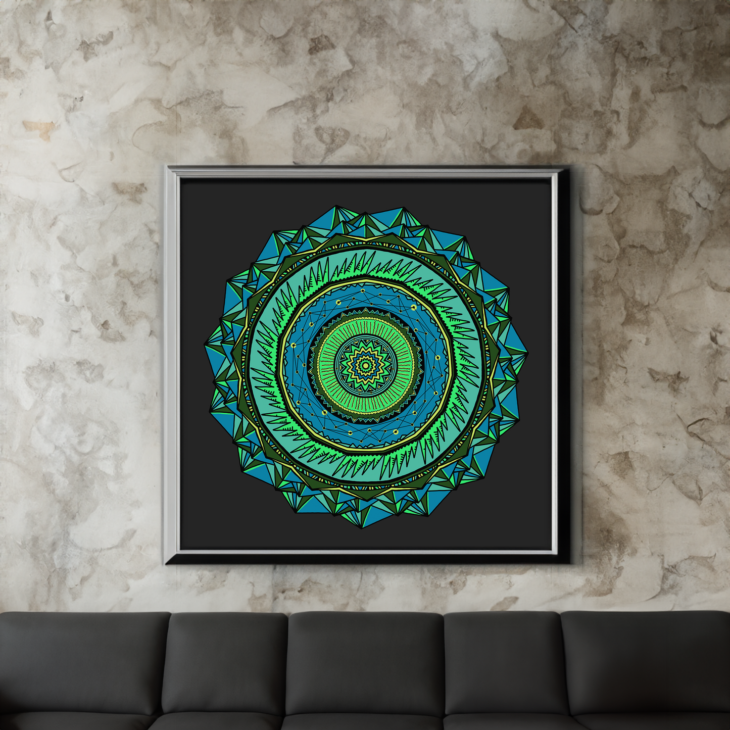 Energycore Blue Art Print
