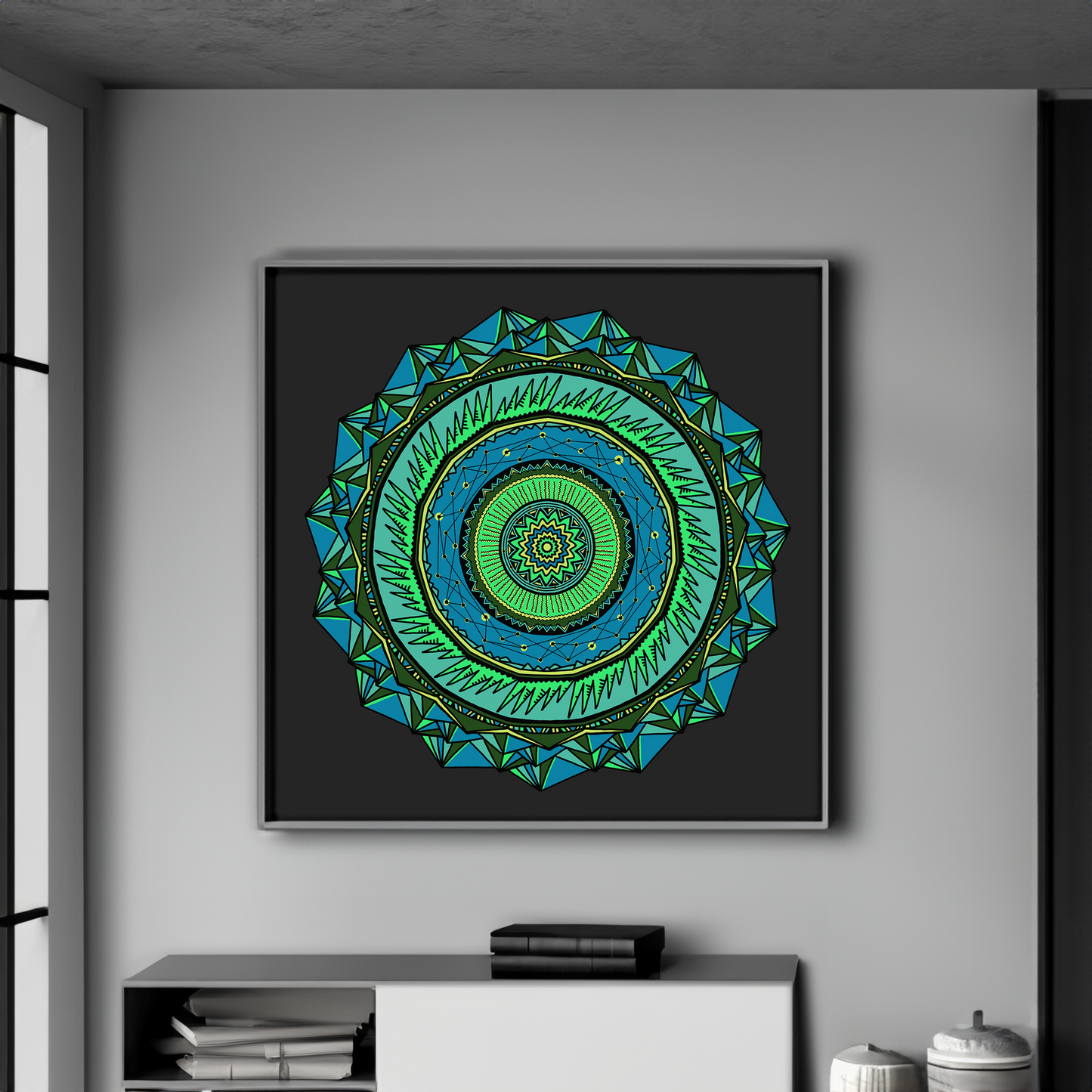 Energycore Blue Art Print