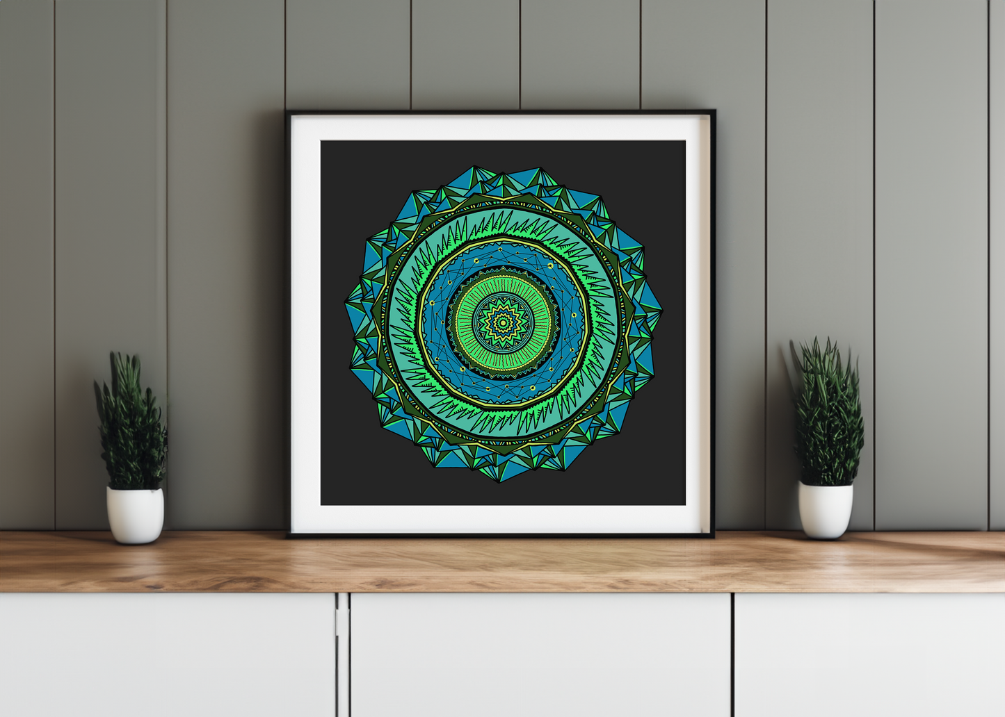 Energycore Blue Art Print