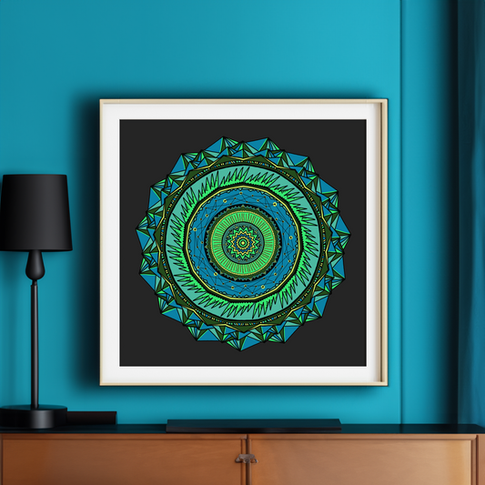 Energycore Blue Art Print